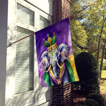 Load image into Gallery viewer, Elephant King of Mardi Gras House Flag