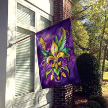 Load image into Gallery viewer, Fleur de lis Mardi Gras House Flag