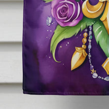 Load image into Gallery viewer, Fleur de lis Mardi Gras House Flag