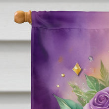 Load image into Gallery viewer, Fleur de lis Mardi Gras House Flag