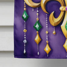 Load image into Gallery viewer, Fleur de lis Mardi Gras House Flag