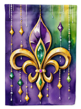 Load image into Gallery viewer, Fleur de lis Mardi Gras House Flag