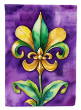 Load image into Gallery viewer, Fleur de lis Mardi Gras Garden Flag – Decorative Garden Flag by Caroline's Treasures