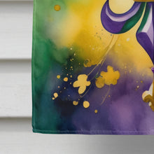 Load image into Gallery viewer, Fleur de lis Mardi Gras House Flag