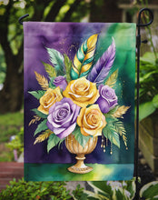 Load image into Gallery viewer, Flowers Mardi Gras Garden Flag – Decorative Garden Flag by Caroline's Treasures