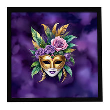 Load image into Gallery viewer, Mask Mardi Gras Framed Metal Print