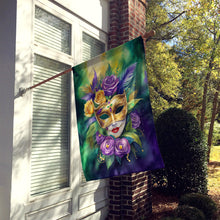 Load image into Gallery viewer, Mask Mardi Gras House Flag