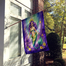 Load image into Gallery viewer, Mermaid Mardi Gras House Flag
