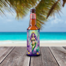 Load image into Gallery viewer, Mermaid Mardi Gras Slim Can Huggers – Fun, Functional Drink Coolers for Every Occasion