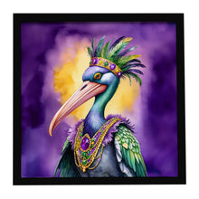 Load image into Gallery viewer, Pelican Mardi Gras Framed Metal Print