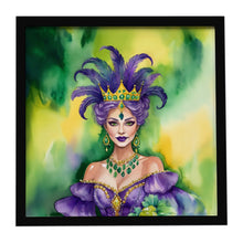Load image into Gallery viewer, Queen of Mardi Gras Framed Metal Print