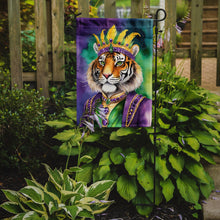 Load image into Gallery viewer, Tiger the King of Mardi Gras Garden Flag – Decorative Garden Flag by Caroline's Treasures