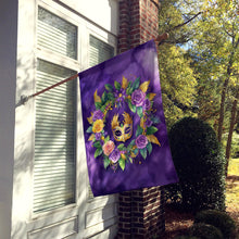 Load image into Gallery viewer, Wreath Mardi Gras House Flag