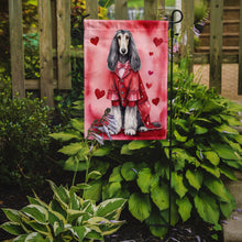 Load image into Gallery viewer, Afghan Hound Valentine’s Day Garden Flag – Dog-Themed Heart Yard Decor