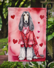 Load image into Gallery viewer, Afghan Hound Valentine’s Day Garden Flag – Dog-Themed Heart Yard Decor