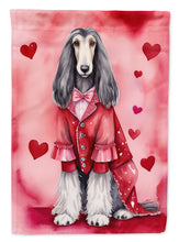 Load image into Gallery viewer, Afghan Hound Valentine’s Day Garden Flag – Dog-Themed Heart Yard Decor