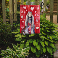 Load image into Gallery viewer, Afghan Hound Valentine’s Day Garden Flag – Dog-Themed Heart Yard Decor