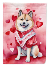 Load image into Gallery viewer, Akita My Valentine House Flag