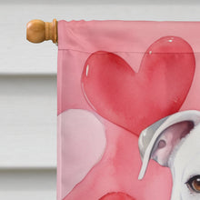 Load image into Gallery viewer, American Bulldog My Valentine House Flag