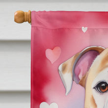 Load image into Gallery viewer, American Bulldog My Valentine House Flag