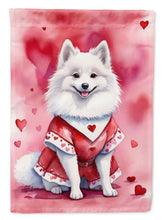 Load image into Gallery viewer, American Eskimo My Valentine House Flag