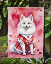 Load image into Gallery viewer, American Eskimo Valentine’s Day Garden Flag – Dog-Themed Heart Yard Decor