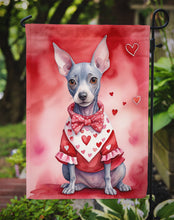 Load image into Gallery viewer, American Hairless Terrier Valentine’s Day Garden Flag – Dog-Themed Heart Yard Decor