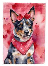 Load image into Gallery viewer, Australian Cattle Dog My Valentine House Flag