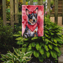 Load image into Gallery viewer, Australian Cattle Dog Valentine’s Day Garden Flag – Dog-Themed Heart Yard Decor