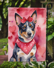 Load image into Gallery viewer, Australian Cattle Dog Valentine’s Day Garden Flag – Dog-Themed Heart Yard Decor