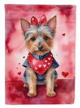 Load image into Gallery viewer, Australian Terrier My Valentine House Flag