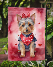 Load image into Gallery viewer, Australian Terrier Valentine’s Day Garden Flag – Dog-Themed Heart Yard Decor