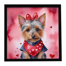 Load image into Gallery viewer, Australian Terrier My Valentine Framed Metal Print