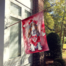 Load image into Gallery viewer, Basset Hound My Valentine House Flag