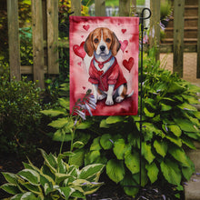 Load image into Gallery viewer, Beagle Valentine’s Day Garden Flag – Dog-Themed Heart Yard Decor