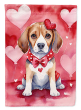 Load image into Gallery viewer, Beagle Valentine’s Day Garden Flag – Dog-Themed Heart Yard Decor