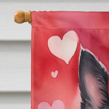 Load image into Gallery viewer, Belgian Sheepdog My Valentine House Flag