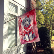 Load image into Gallery viewer, Bergamasco Sheepdog My Valentine House Flag