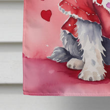 Load image into Gallery viewer, Bergamasco Sheepdog My Valentine House Flag