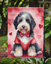 Load image into Gallery viewer, Bernedoodle Valentine’s Day Garden Flag – Dog-Themed Heart Yard Decor