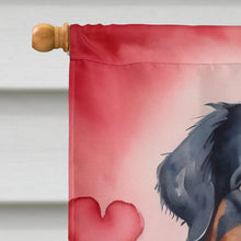 Load image into Gallery viewer, Bernese Mountain Dog My Valentine House Flag