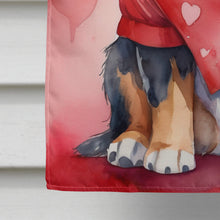 Load image into Gallery viewer, Bernese Mountain Dog My Valentine House Flag