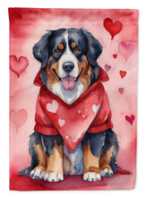 Load image into Gallery viewer, Bernese Mountain Dog My Valentine House Flag