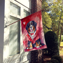 Load image into Gallery viewer, Bernese Mountain Dog My Valentine House Flag