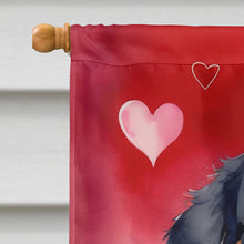 Load image into Gallery viewer, Bernese Mountain Dog My Valentine House Flag