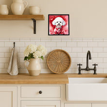 Load image into Gallery viewer, Bichon Frise My Valentine Framed Metal Print