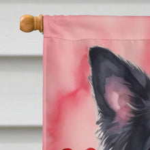 Load image into Gallery viewer, Border Collie My Valentine House Flag