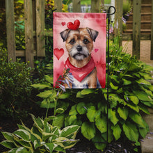 Load image into Gallery viewer, Border Terrier Valentine’s Day Garden Flag – Dog-Themed Heart Yard Decor