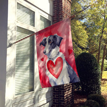 Load image into Gallery viewer, Borzoi My Valentine House Flag