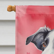 Load image into Gallery viewer, Borzoi My Valentine House Flag